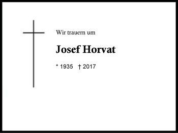 Traueranzeige von Josef Horvat von Region Berchtesgadener Land