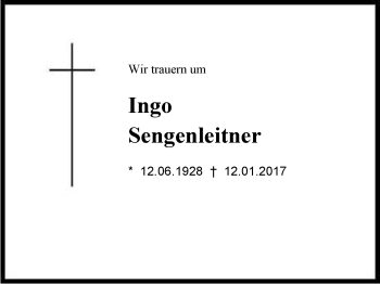 Traueranzeige von Ingo  Sengenleitner von Region Chiemgau